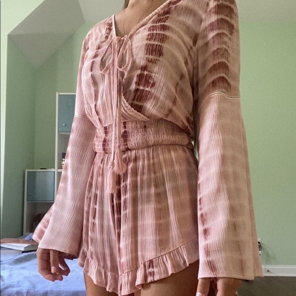 lizard thicket tie die romper